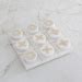Eternity Tic-Tac-Toe Table Accent | White | Metal
