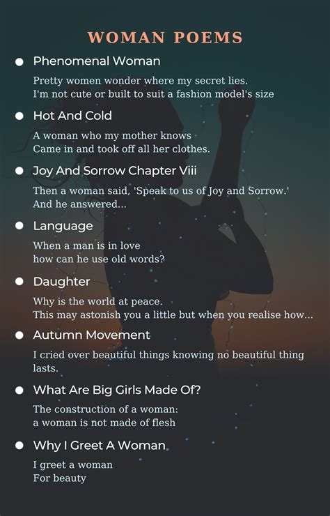 Beautiful Poems For Women 7 Inspirational Poems For Women About