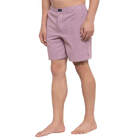 Crosscreek Men Maroon Checks Boxers - Crosscreek