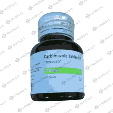 THYROCAB 20MG TABLET 100'S Price, Uses, Side Effects & Substitutes ...