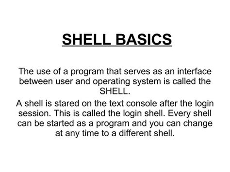 Shell Basics 的图像结果