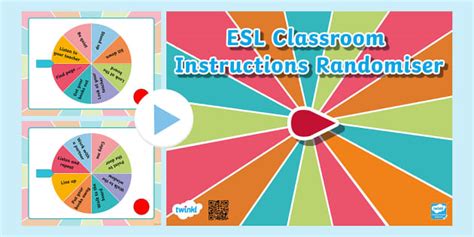 ESL Classroom Instructions Randomiser (teacher made)