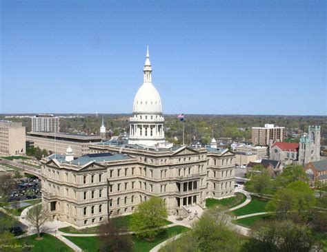 Michigan State Capitol Building, Lansing Capitol Building, Lansing, Capitals, Paris Skyline, Taj ...