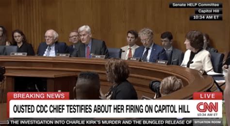 Laughter breaks out over senator's comment at hearing for fired CDC ...