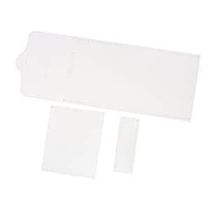 C2K 3 Pieces Leather Craft Acrylic Coin Purse Mini Wallet Pattern ...