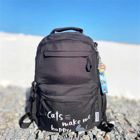 Cats Make Me Happy' Kids Backpack - Cute Cat-Themed School Bag"