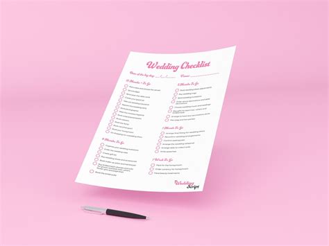 Image result for Full Wedding Checklist