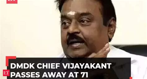 Vijayakanth: DMDK chief, actor Vijayakanth passes away at 71 after ...