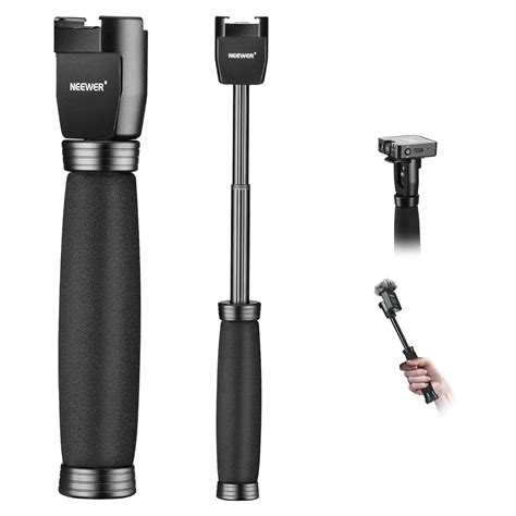 Neewer 8.7"/22cm Telescoping Interview Mic Handle for Wireless Go ...