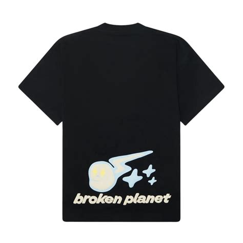 Broken Planet T-Shirt 'Speed Of Light' - Midnight Black — Kick Game