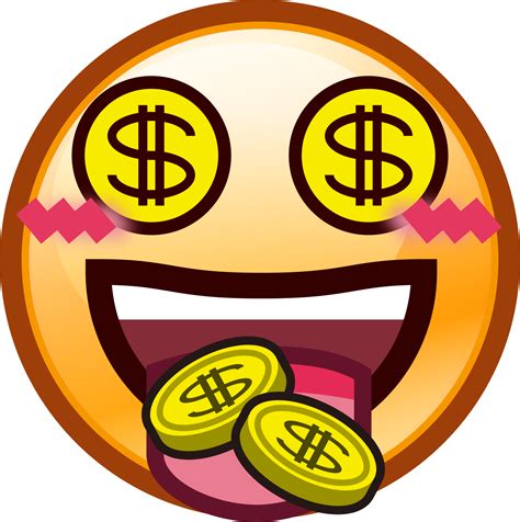 Money Face Emoji PNG Transparent Images