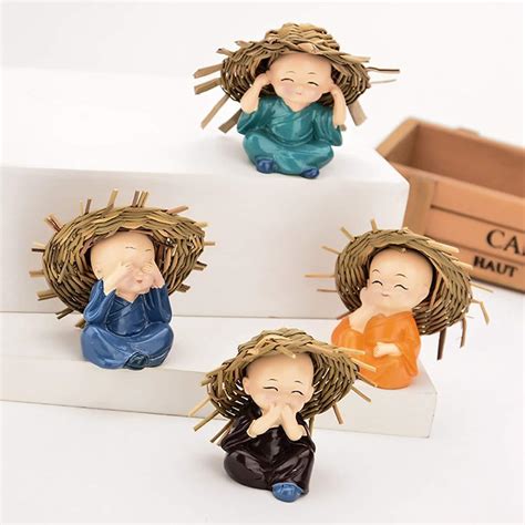Handcrafted Showpiece Baby Buddha Monks Statues For Home, Office & Sho ...