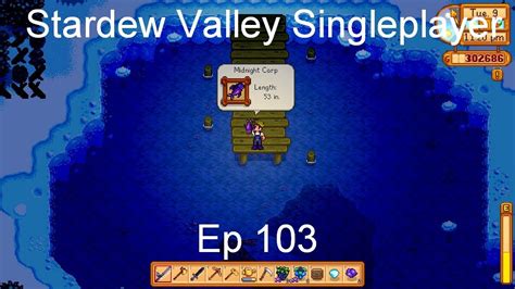 Catching a Midnight Carp - Stardew Valley Singleplayer [Ep 103] - YouTube