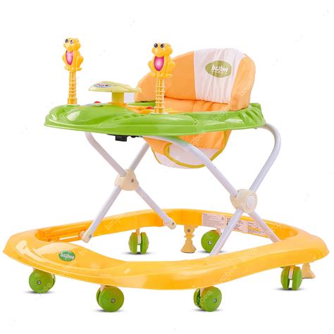 BAYBEE Smart Witty Plastic Round Baby Walker with Adjustable Height and ...