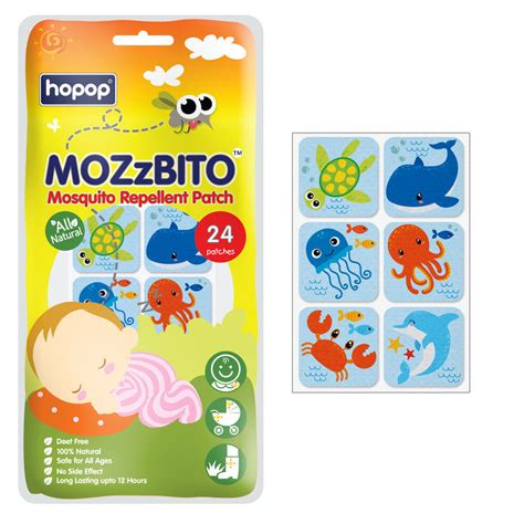 Hopop Under The Sea MoZzbito Mosquito Repellent Patches-Upto 12 Hours ...