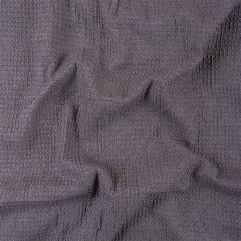 Buy Premium Grey Waffle Plain Fabric at Dmaasa