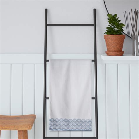 Buy PORTICO Turkish Hammam White Printed Cotton Bath Towel - 75x150cm ...