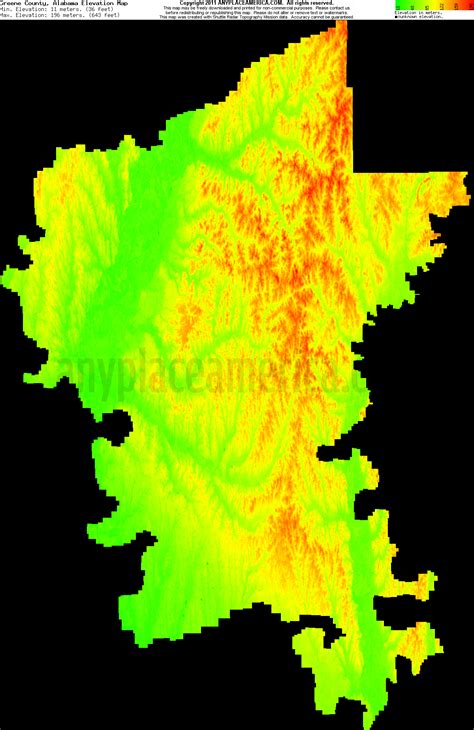 Free Greene County, Alabama Topo Maps & Elevations
