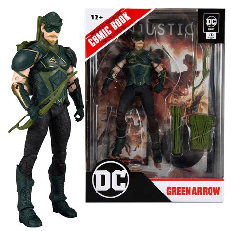 Green Arrow w/Injustice 2 Comic (DC Page Punchers) 7" Figure By Mcfarl