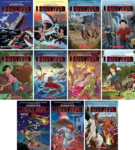 I Survived Series Graphic Novels Collection (11 Book Set): Lauren Tarshis: 9781546128625: Amazon ...