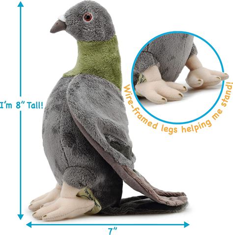 Buy VIAHART Pepper The Pigeon - 7.5 Inch Stuffed Animal Plush Bird - by ...