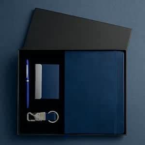 Premium Executive Gift Set – Diary, Blue Pen, Card Holder & Keychain ...