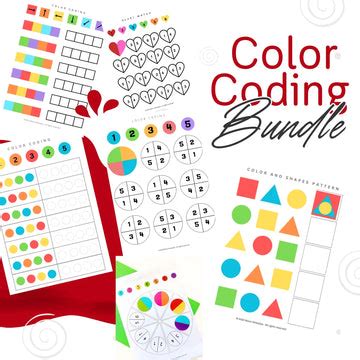 Color Coding Worksheets Bundle (Digital Download)