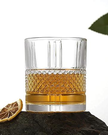 Wosta Dancing Whiskey Glass Set of 6 Pieces.-200 ml with Rotatable ...