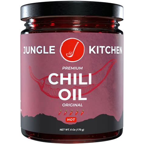Buy Jungle KitchenSpicy Crunchy Garlic Chili Oil Vegan & Gluten-Free ...