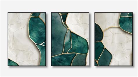 Set of three abstract minimalist backgrounds hand drawn illustrations ...