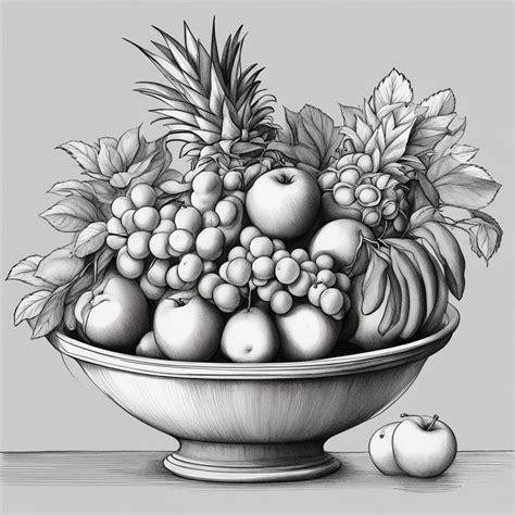 How to Draw a Classic Fruit Bowl: Quick and Easy Drawing Guide - Trying ...