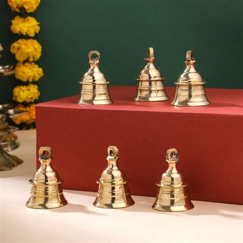Buy Brass Hanging Bell or Ghanta For Mandir/Pooja Room Online - Vedansh ...