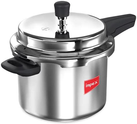 Buy Impex 3 Litres Stainless Steel Pressure Cookers Induction Base, SS ...