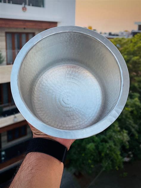 Eeya Chombu (Tin Vessel) Adukku Shape - L – Soapstonecookware-Kalchatti