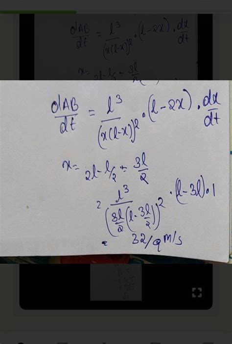 A rod of length l is moving with constant speed 1 m/s towards the pole ...