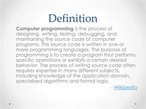 Image result for External Programming Definition