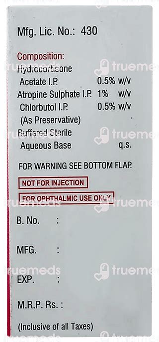 Pino Cort Eye Drops 5 Ml - Uses, Side Effects, Dosage, Price | Truemeds