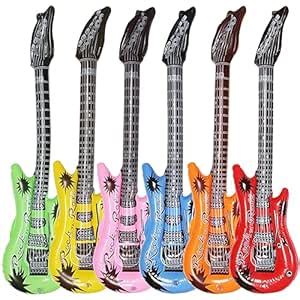 Buy Dr.dudu Inflatable Guitar, Waterproof Assorted Colors Party ...