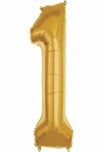 Flipkart.com | gorgeous moment Solid helium Gold Number 1 Balloon-v3e ...