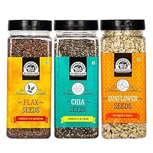 Wonderland Foods - Healthy & Roasted Chia, Flax & Sunflower Seeds 600g ...