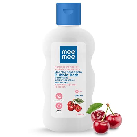 Mee Mee Foamy Baby Mild Bubble Bath 200ml, Pack of 1 | With Cherry ...