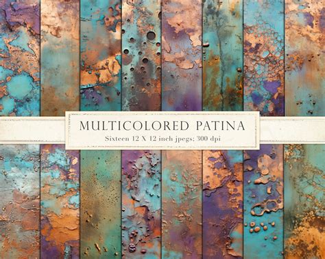 Multicolored Patina, Copper, Colorful, Metallic, Patina, Iridescent ...