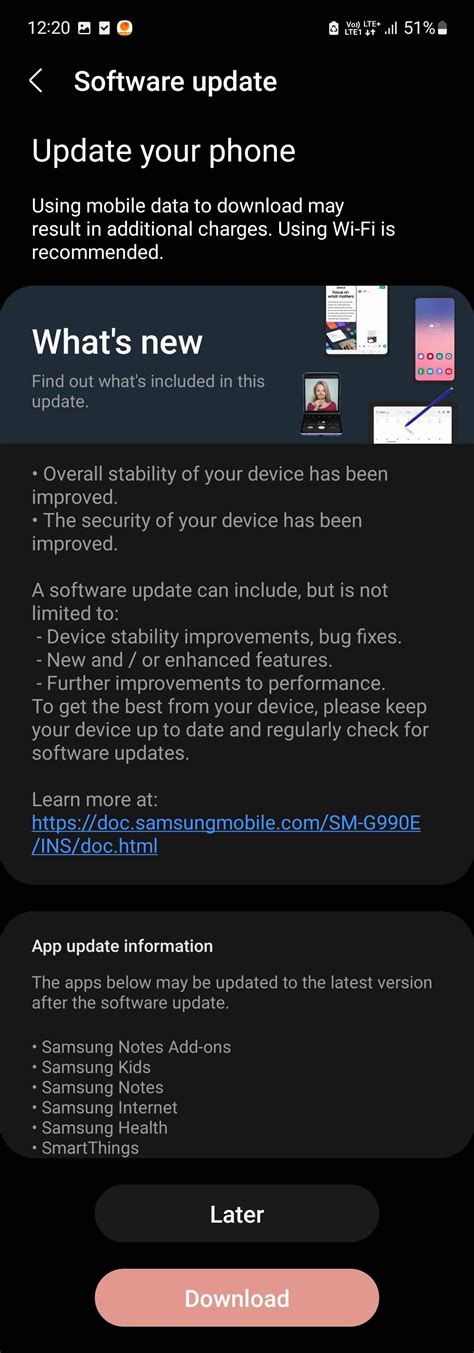 Samsung S21 Software Update 的图像结果
