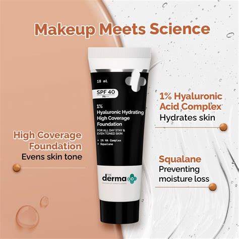 1% Hyaluronic Hydrating High Coverage Foundation - 18ml | Ivory – The ...