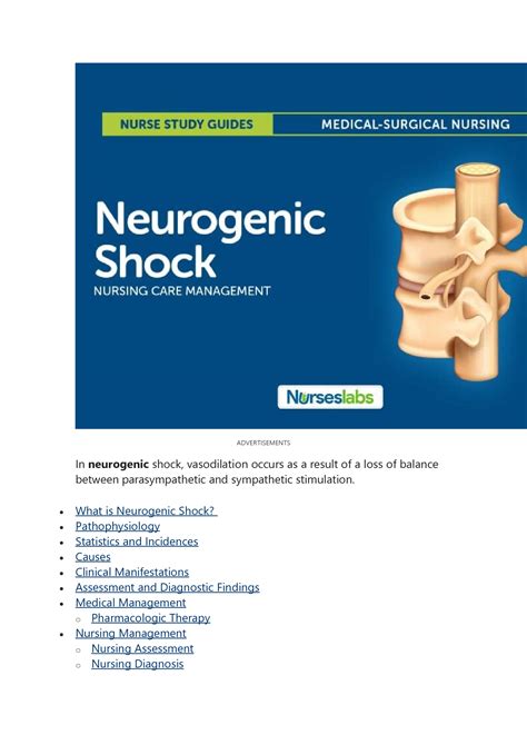 What Is A Neurogenic Shock at Terry Swenson blog