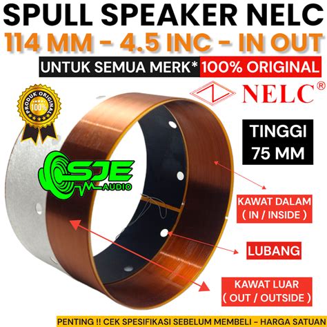 Jual SPUL SPEAKER NELC 114 MM 114MM 4.5 INCH IN INC 4.5IN 4,5" 4,5 INC ...