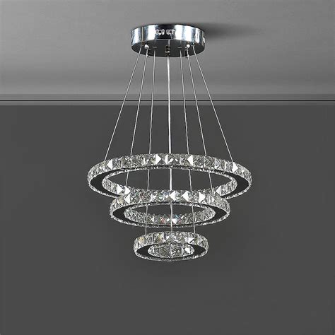 BABOOM Modern Crystal Chandelier 1-Light Modern/Contemporary Battery ...