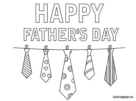happy fathers day outline