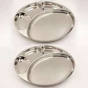 Buy Spillbox Stainless SteelTiffin Plate|Breakfast Plate|Lunch&Dinner ...