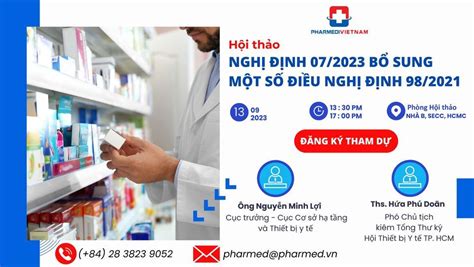 Hội thảo: Nghị định 07/2023 bổ sung một số điều nghị định 98/2021, Secc ...